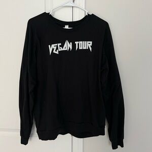 American Apparel Black Graphic Crewneck Sweater